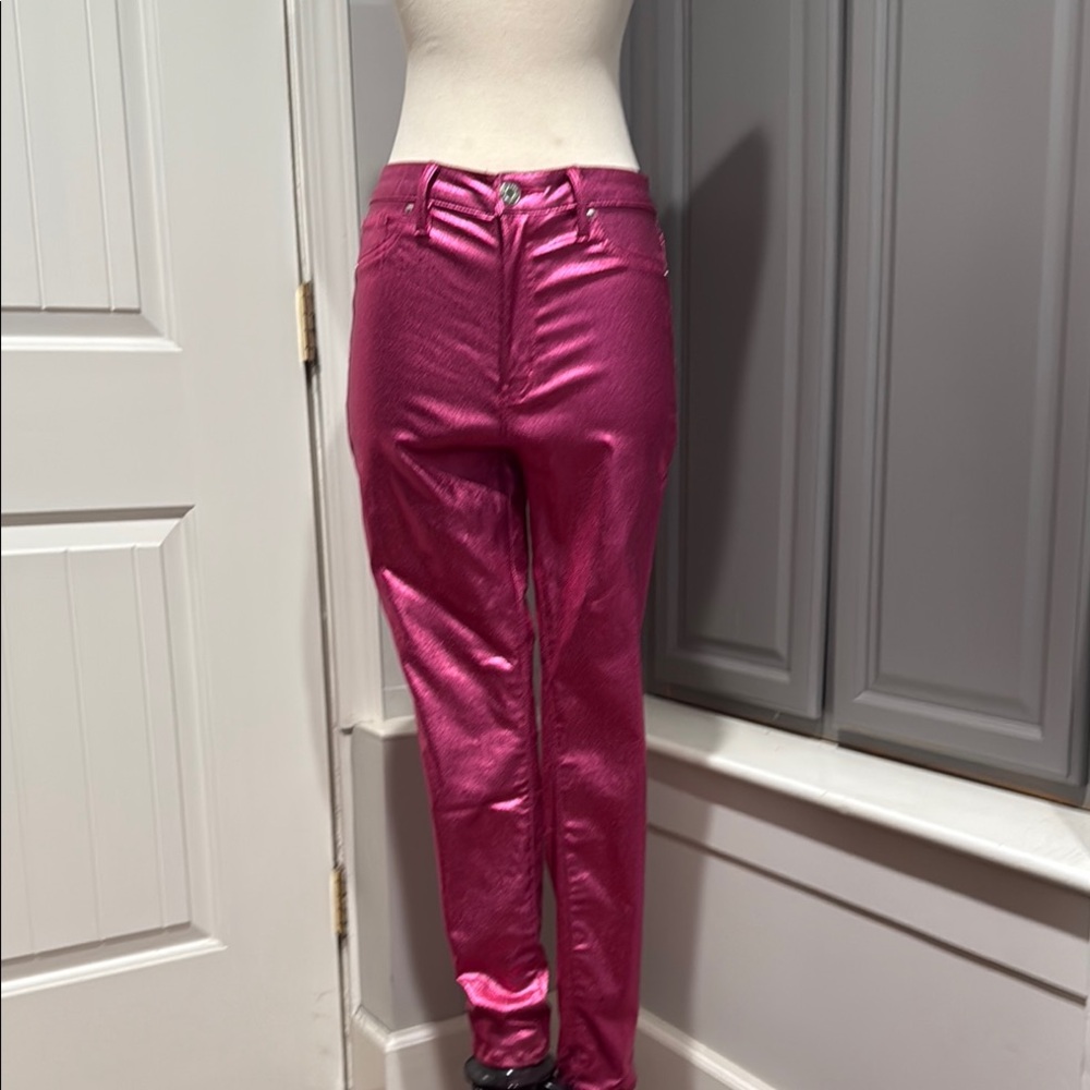 Metallic Pink Trousers